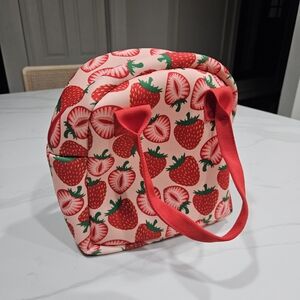 NWOT Strawberry Print Lunch Bag